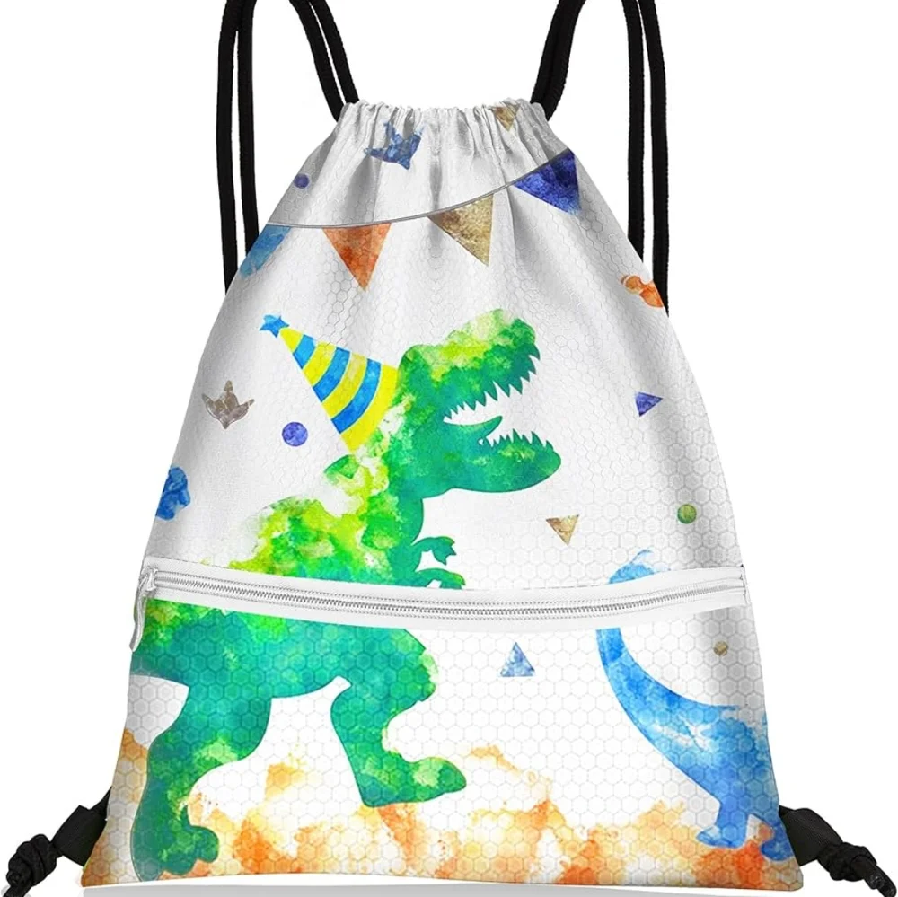 Dinosaur Drawstring Backpack - Picture 2 of 9